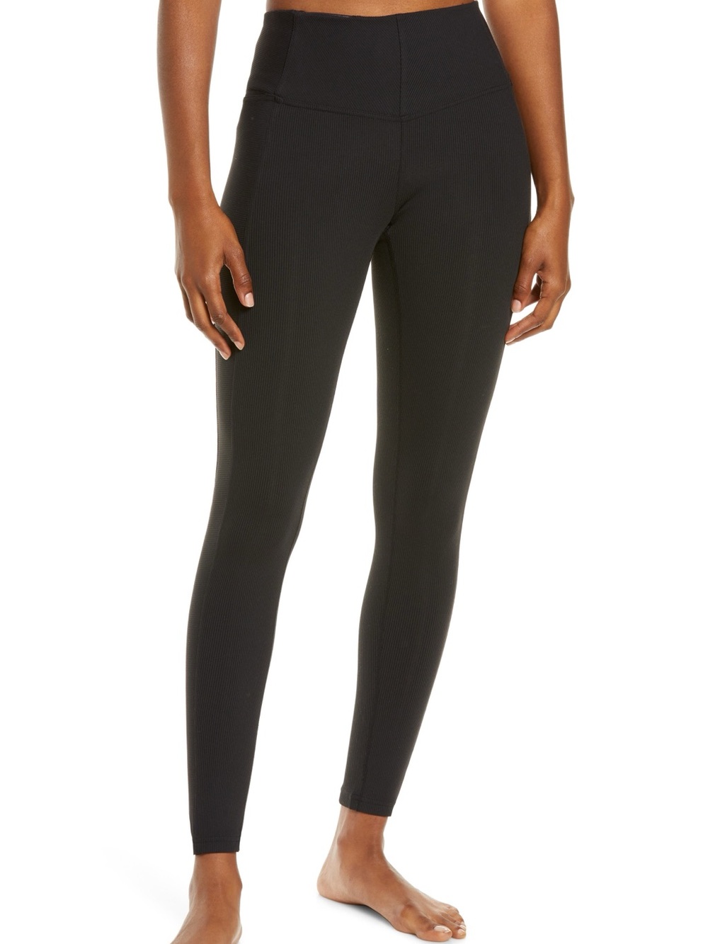 High-Waist Black Women's Active Leggings